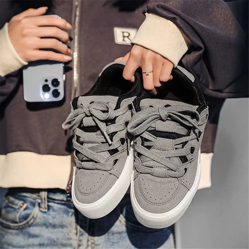Streetwear Brand From China - With Lacing Hiphop Women's School Shoes