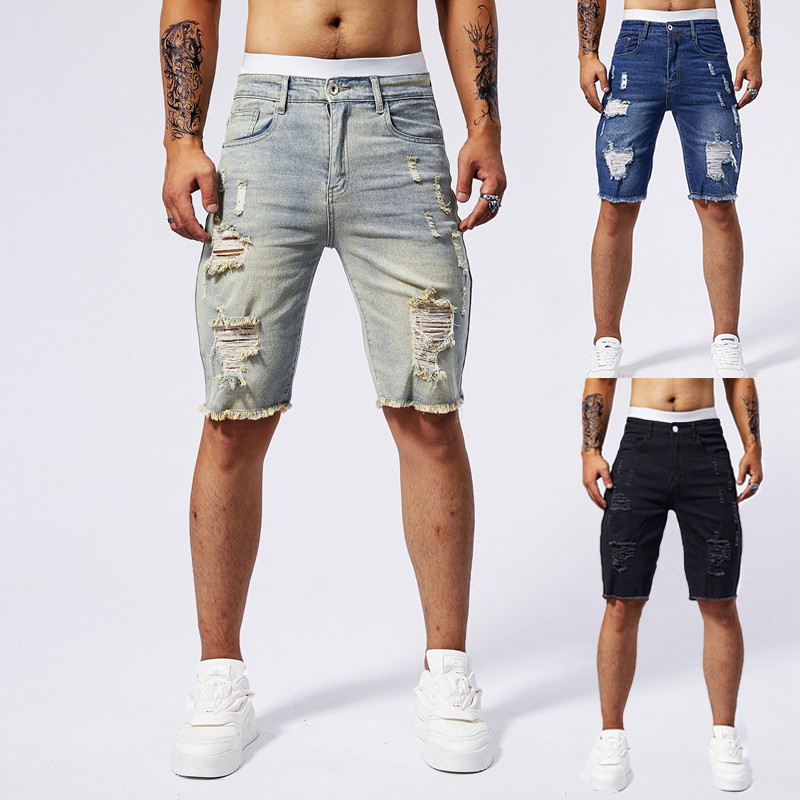 2025 Summer New Men's Ripped D - đánh giá và giá Streetwear Brand New