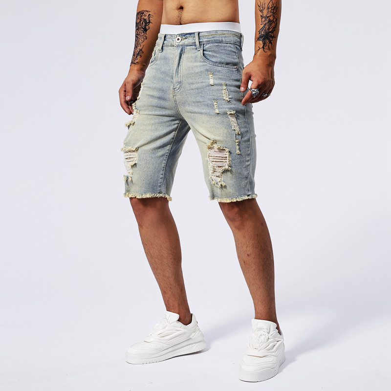 2025 Summer New Men's Ripped D - đánh giá và giá Streetwear Brand New